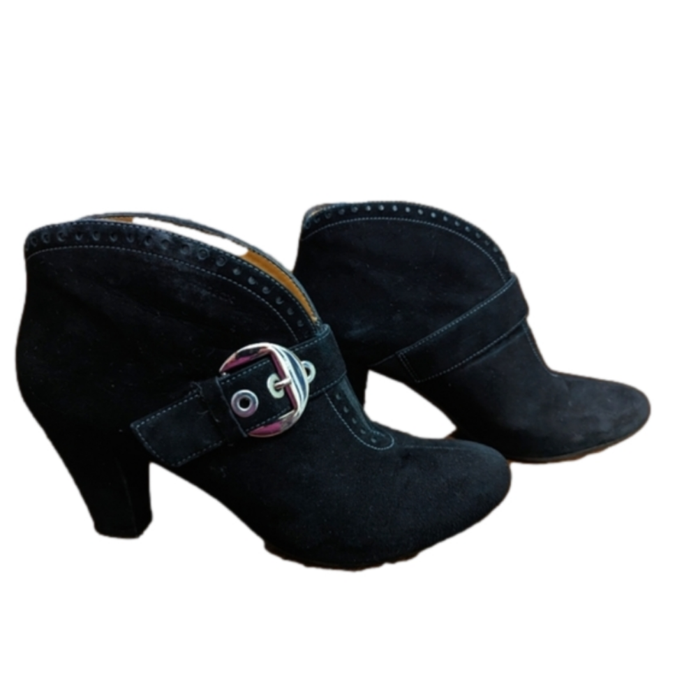 GEOX Respira|| high heel pump|| suede rockabilly ankle boots||  size 41/10.5